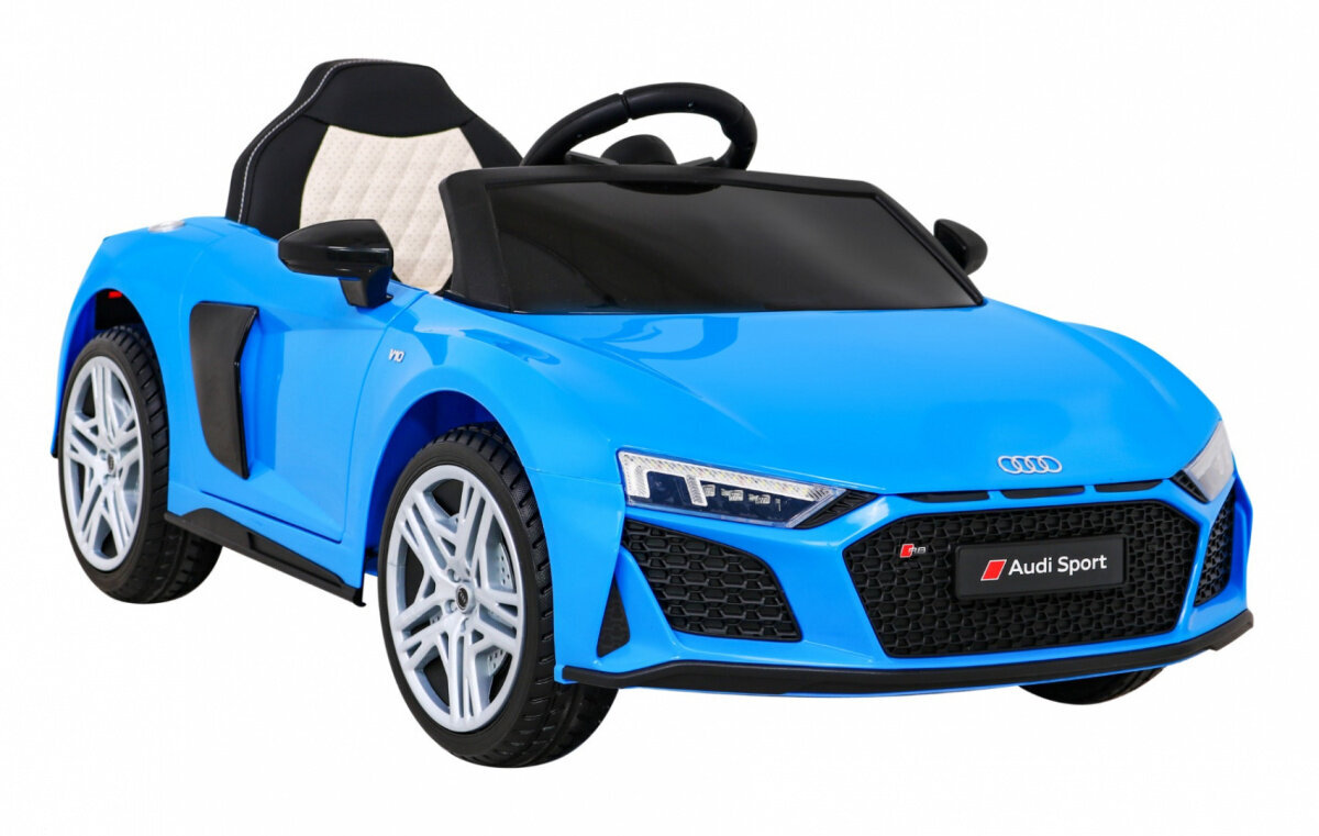 Audi R8 LIFT ühekohaline elektriauto, sinine hind ja info | Laste elektriautod | kaup24.ee