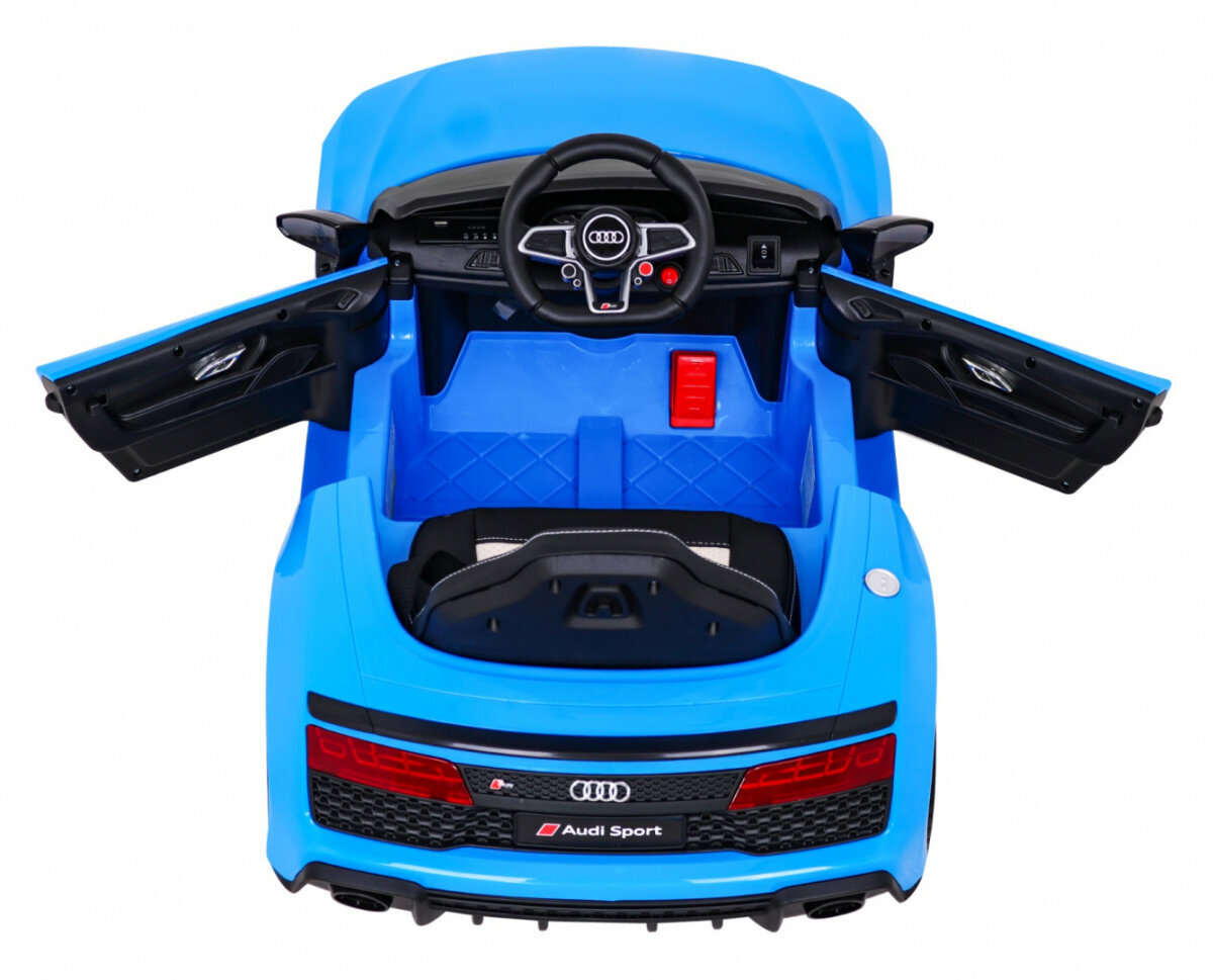 Audi R8 LIFT ühekohaline elektriauto, sinine hind ja info | Laste elektriautod | kaup24.ee
