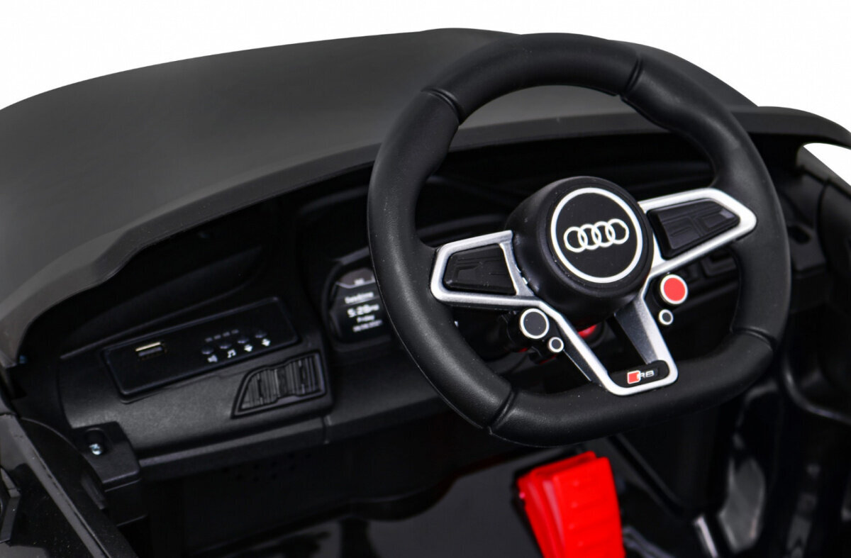 Audi R8 LIFT ühekohaline elektriauto, must цена и информация | Laste elektriautod | kaup24.ee