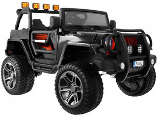 Monster Jeep 4x4 elektriauto lastele, must hind ja info | Laste elektriautod | kaup24.ee