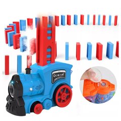 Elektriline doomino vedur koos auruga, sinine hind ja info | Poiste mänguasjad | kaup24.ee