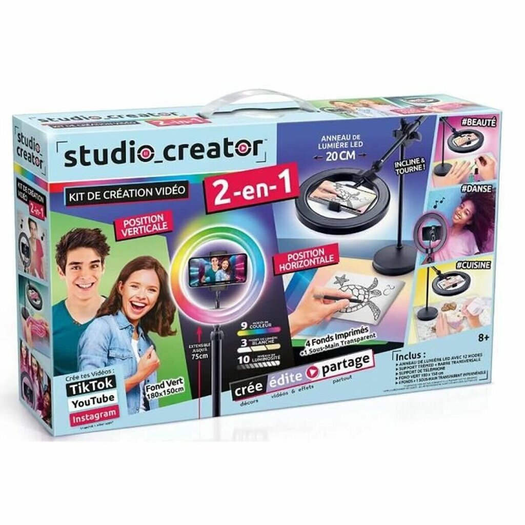 Joonistuskomplekt Canal Toys 2 in1 Video Studio (FR) hind ja info | Tüdrukute mänguasjad | kaup24.ee