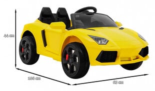 Одноместный электромобиль Future, желтый цена и информация | Электромобили для детей | kaup24.ee