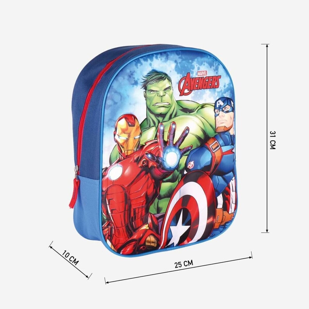 Kooliseljakott The Avengers Sinine (25 x 31 x 10 cm) цена и информация | Koolikotid, sussikotid | kaup24.ee