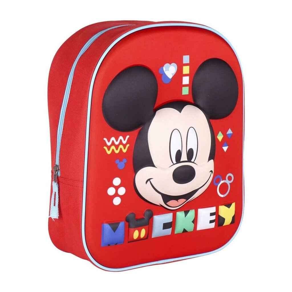 Kooliseljakott Mickey Mouse Punane (25 x 31 x 10 cm) цена и информация | Koolikotid, sussikotid | kaup24.ee