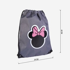 Детский рюкзак-мешок Minnie Mouse Серый (29 x 40 x 1 cm) цена и информация | Школьные рюкзаки, спортивные сумки | kaup24.ee