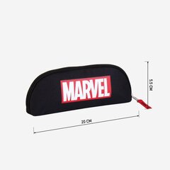 Пенал Marvel, чёрный, 29 x 40 x 1 см цена и информация | Пеналы | kaup24.ee