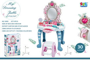 Интерактивный косметический стол с зеркалом и стулом цена и информация | Игрушки для девочек | kaup24.ee
