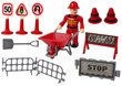 Mänguauto tuletõrjeauto koos liiklusmärkidega цена и информация | Poiste mänguasjad | kaup24.ee