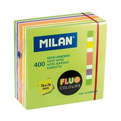 Стикеры, блокнот Milan Fluo, 7.6 x 7.6 см цена и информация | Канцелярские товары | kaup24.ee
