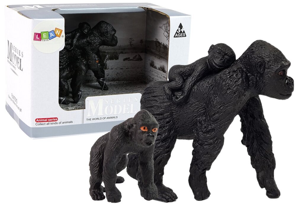 Figuuride komplekt - Gorilla koos poegadega hind ja info | Poiste mänguasjad | kaup24.ee