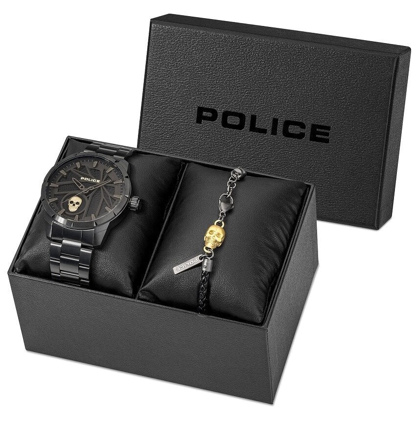 Meeste käekell Police Neist Set Stainless Steel Black hind ja info | Meeste käekellad | kaup24.ee