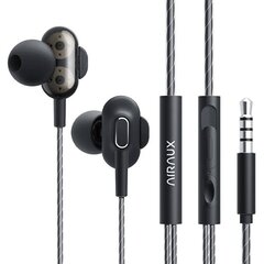 Wired earphones Blitzwolf AirAux AA-HE4, 3.5mm jack, 1.2m (black) цена и информация | Наушники | kaup24.ee