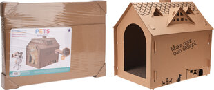 Кошачий домик Cats Collection, 48x44x36 см, коричневый цвет цена и информация | Лежаки, домики | kaup24.ee