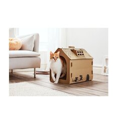 Кошачий домик Cats Collection, 48x44x36 см, коричневый цвет цена и информация | Лежаки, домики | kaup24.ee