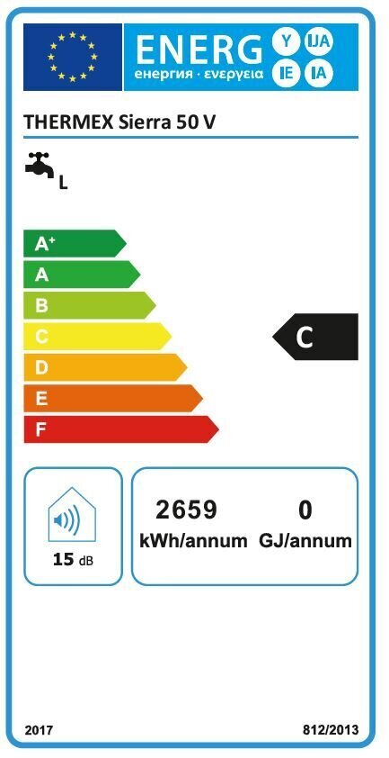 Veeboiler Thermex Sierra 50V цена и информация | Boilerid | kaup24.ee