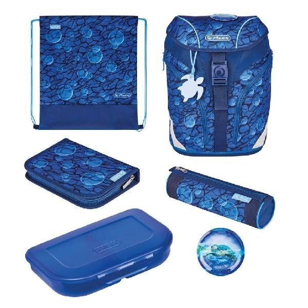 Herlitz koolikott-ranits Softlight Plus Greenline - Deep Sea, 16 l hind ja info | Koolikotid, sussikotid | kaup24.ee