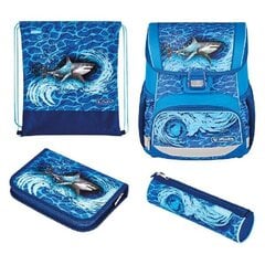 Herlitz koolikott-ranits Loop Plus - Blue Shark, 16 l цена и информация | Школьные рюкзаки, спортивные сумки | kaup24.ee