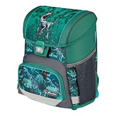 Herlitz ранец Loop - Green Rex, 16 л цена и информация | Школьные рюкзаки, спортивные сумки | kaup24.ee