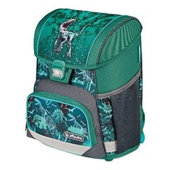 Herlitz koolikott-ranits Loop Plus - Green Rex, 16 l цена и информация | Школьные рюкзаки, спортивные сумки | kaup24.ee