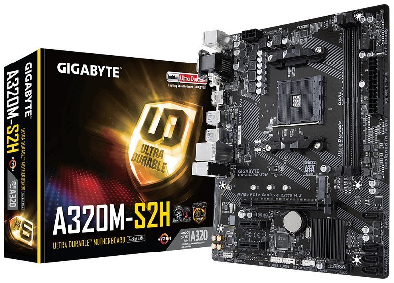 GIGABYTE GA-A320M-S2H hind ja info | Emaplaadid | kaup24.ee