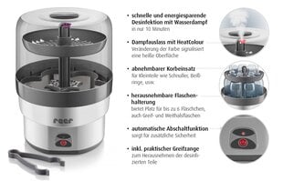 Pudelite steriliseerija Reer VapoMax hind ja info | Lutipudelite soojendajad ja sterilisaatorid | kaup24.ee