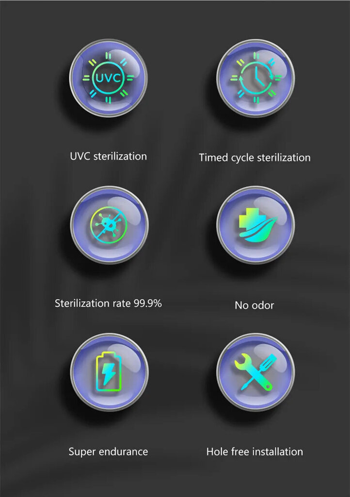 Laste hambaharja hoidik - UV sterilisaator цена и информация | Vannitoa sisustuselemendid ja aksessuaarid | kaup24.ee