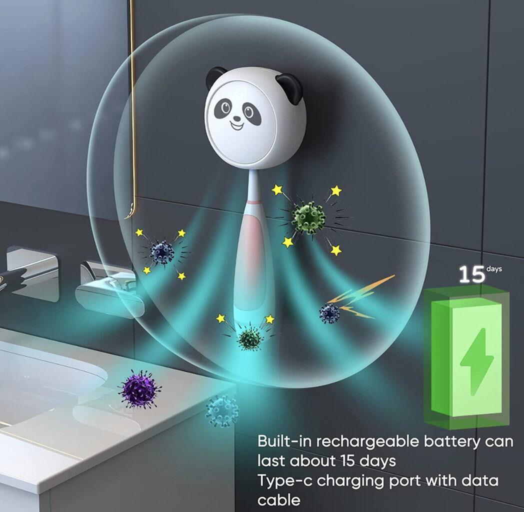 Laste hambaharja hoidik - UV sterilisaator цена и информация | Vannitoa sisustuselemendid ja aksessuaarid | kaup24.ee