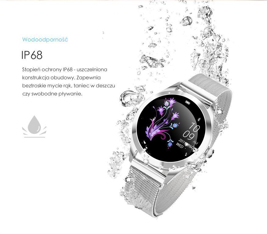 G. Rossi SW017 Rose Gold/Black цена и информация | Nutikellad (smartwatch) | kaup24.ee