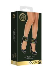 Rihmad OUCH! Ankle Cuffs - Army Theme, roheline hind ja info | BDSM ja fetish | kaup24.ee
