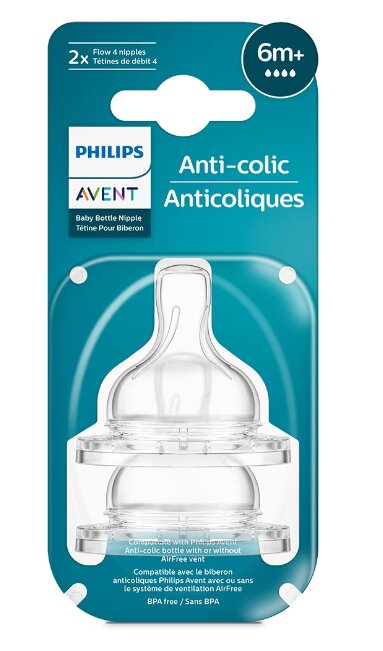 Lutt Philips Avent Anti-Colic SCY764/02, 6 mėn+, 2 vnt. hind ja info | Lutipudelid ja aksessuaarid | kaup24.ee