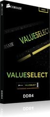 Corsair Value Select DDR4 16GB, 2666MHz, CL18 (CMV16GX4M1A2666C18) hind ja info | Operatiivmälu (RAM) | kaup24.ee