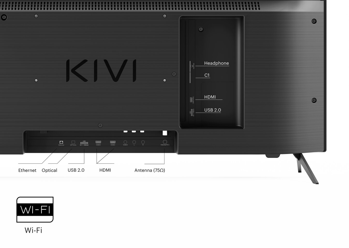 Kivi 32" HD Android TV Black 32H750NB цена и информация | Telerid | kaup24.ee