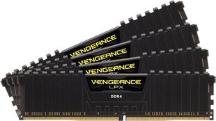 Corsair Vengeance LPX DDR4 4x8Гб, 3200МГц, CL16 (CMK32GX4M4B3200C16) цена и информация | Оперативная память (RAM) | kaup24.ee