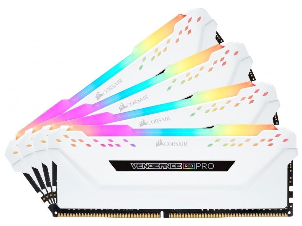 Corsair Vengeance RGB Pro DDR4, 4x8GB, 3000MHz, CL15 (CMW32GX4M4C3000C15W) цена и информация | Operatiivmälu (RAM) | kaup24.ee