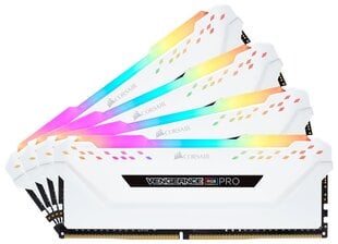 Corsair Vengeance RGB PRO DDR4, 4x8GB, 3200MHz, CL16 (CMW32GX4M4C3200C16W) hind ja info | Corsair Arvutid ja IT- tehnika | kaup24.ee