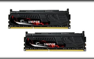 G.Skill DDR3 8GB (4GBx2), 1866MHz, Sniper Dual (F3-14900CL9D-8GBSR) цена и информация | Оперативная память (RAM) | kaup24.ee