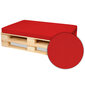 Kaubaaluse mööblipadi, SuperKissen24, 120x80x8, punane hind ja info | Toolipadjad ja -katted | kaup24.ee