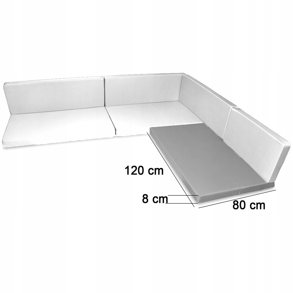 Kaubaaluse mööblipadi, SuperKissen24, 120x80x8, punane hind ja info | Toolipadjad ja -katted | kaup24.ee