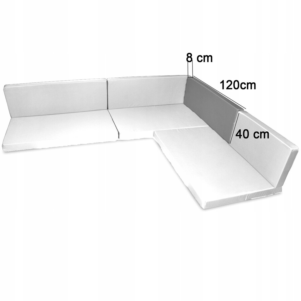 Kaubaaluse mööblipadi, SuperKissen24, 120x40x8, roosa hind ja info | Toolipadjad ja -katted | kaup24.ee