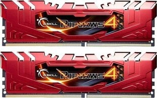 G.Skill Ripjaws 4 DDR4, 16Гб (8Гбx2) 2666МГЦ, CL15 (F4-2666C15D-16GRR) цена и информация | Оперативная память (RAM) | kaup24.ee