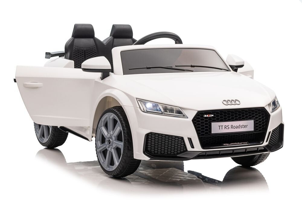 Audi TT RS elektriline kahekohaline, valge цена и информация | Laste elektriautod | kaup24.ee