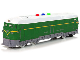 Поезд со звуковыми и световыми эффектами, зеленый цена и информация | Игрушки для мальчиков | kaup24.ee