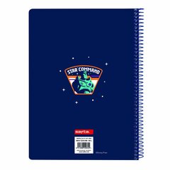 Записная книга на пружине Buzz Lightyear Тёмно Синий A5 цена и информация | Канцелярские товары | kaup24.ee