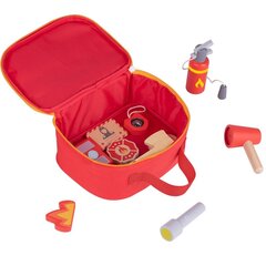 TookyToy puidust tulekahjukomplekt, punane hind ja info | Arendavad mänguasjad | kaup24.ee