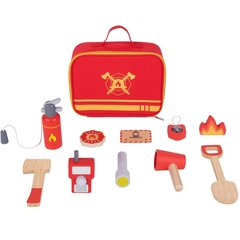 TookyToy puidust tulekahjukomplekt, punane hind ja info | Arendavad mänguasjad | kaup24.ee