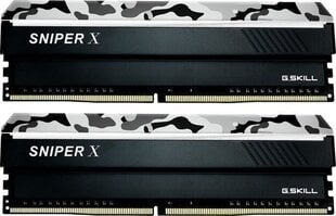 G.Skill Sniper X DDR4, 2x16GB, 3200MHz, CL16 (F4-3200C16D-32GSXWB) hind ja info | Operatiivmälu (RAM) | kaup24.ee