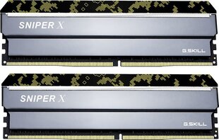 G.Skill Sniper X DDR4, 2x8GB, 3200MHz, CL16 (F4-3200C16D-16GSXKB) hind ja info | Operatiivmälu (RAM) | kaup24.ee