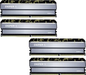 G.Skill Sniper X DDR4, 4x8GB, 2400MHz, CL (F4-2400C17Q-32GSXK0 hind ja info | Operatiivmälu (RAM) | kaup24.ee