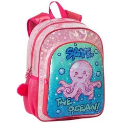 Школьный рюкзак Save the Ocean!, розовый  цена и информация | Школьные рюкзаки, спортивные сумки | kaup24.ee